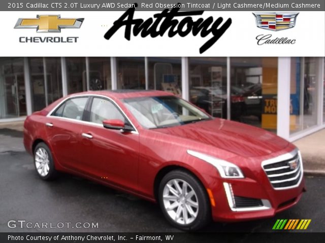2015 Cadillac CTS 2.0T Luxury AWD Sedan in Red Obsession Tintcoat