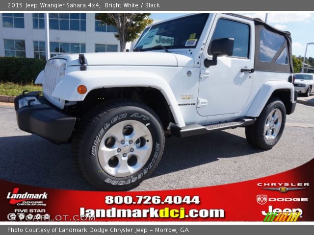 2015 Jeep Wrangler Sahara 4x4 in Bright White