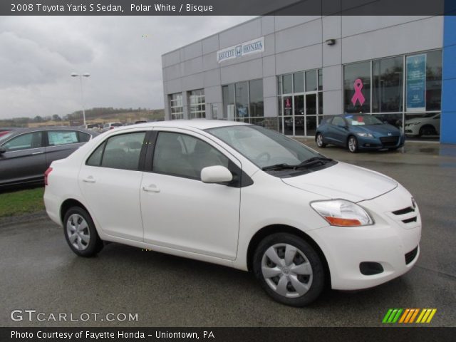 2008 Toyota Yaris S Sedan in Polar White