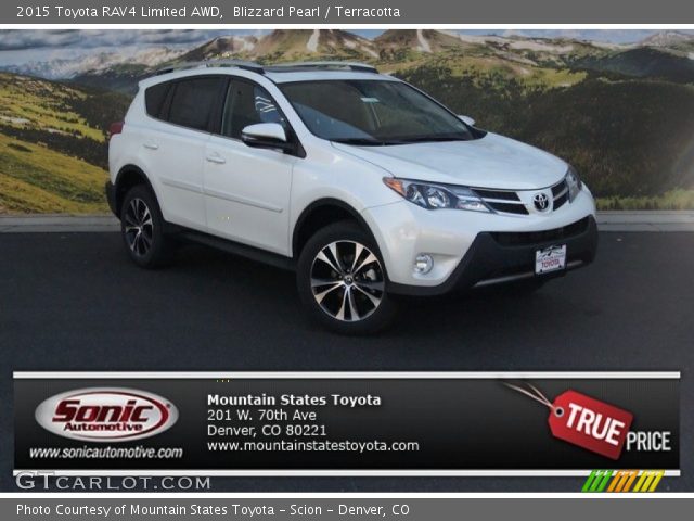 2015 Toyota RAV4 Limited AWD in Blizzard Pearl