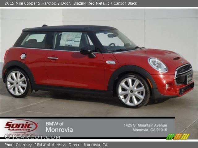 2015 Mini Cooper S Hardtop 2 Door in Blazing Red Metallic