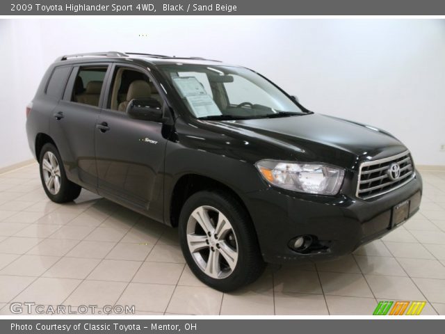 2009 Toyota Highlander Sport 4WD in Black