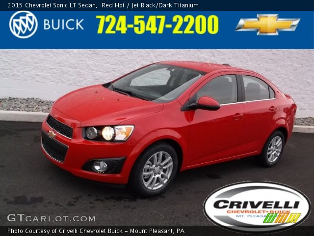2015 Chevrolet Sonic LT Sedan in Red Hot