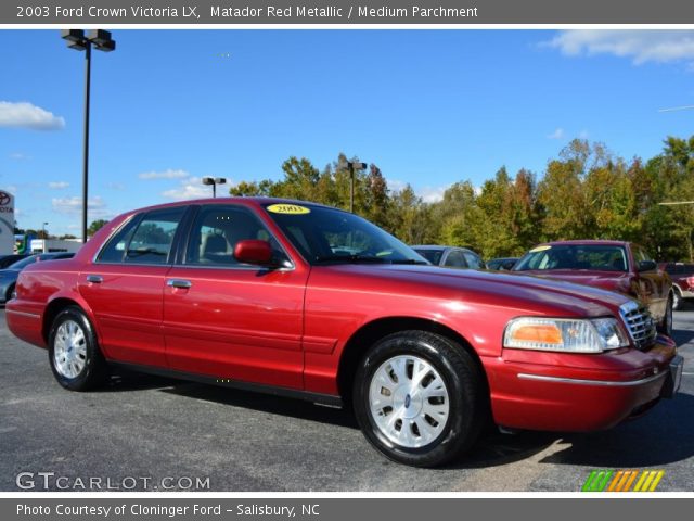 2003 Ford Crown Victoria LX in Matador Red Metallic