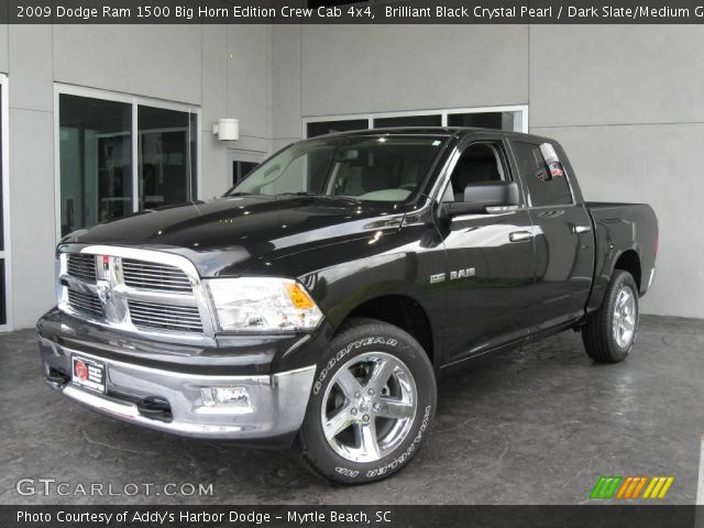 2009 Dodge Ram 1500 Big Horn Edition Crew Cab 4x4 in Brilliant Black Crystal Pearl