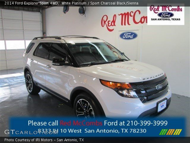 2014 Ford Explorer Sport 4WD in White Platinum