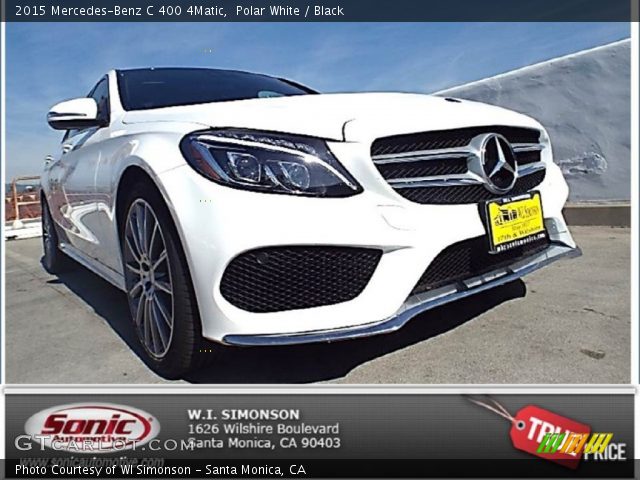 2015 Mercedes-Benz C 400 4Matic in Polar White