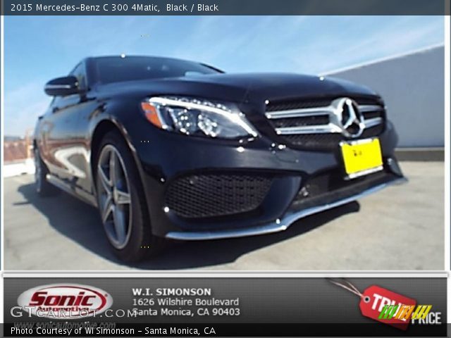 2015 Mercedes-Benz C 300 4Matic in Black