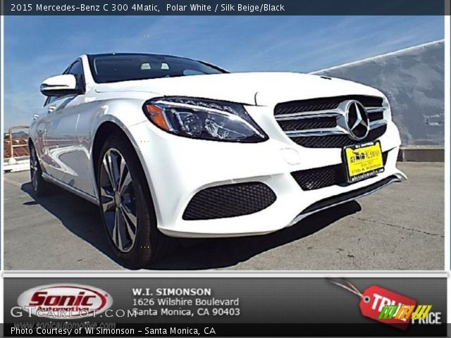 2015 Mercedes-Benz C 300 4Matic in Polar White