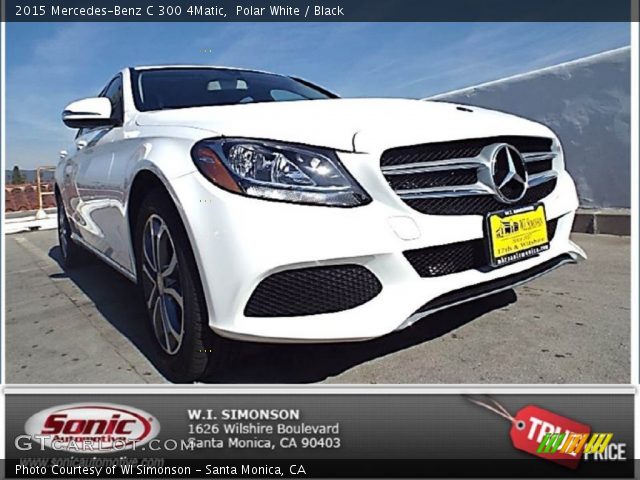 2015 Mercedes-Benz C 300 4Matic in Polar White