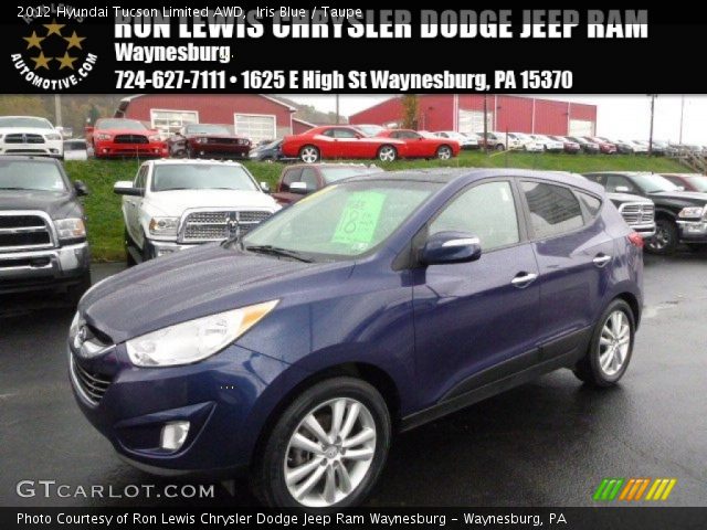 2012 Hyundai Tucson Limited AWD in Iris Blue