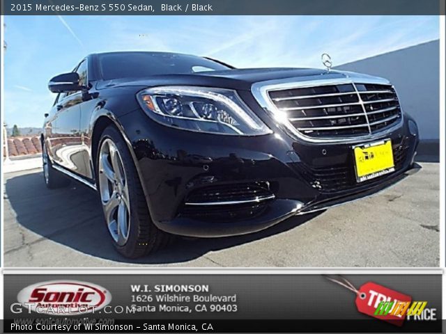 2015 Mercedes-Benz S 550 Sedan in Black