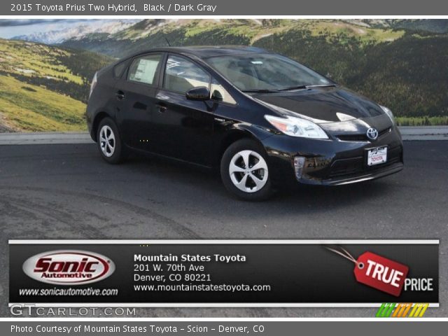 2015 Toyota Prius Two Hybrid in Black