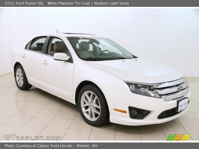 2012 Ford Fusion SEL in White Platinum Tri-Coat