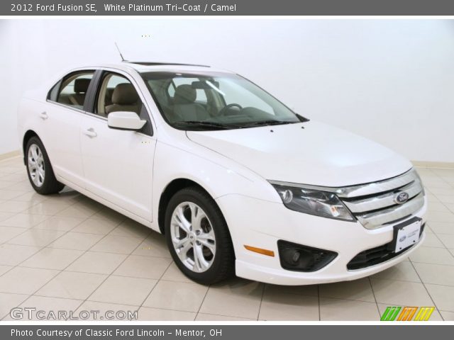 2012 Ford Fusion SE in White Platinum Tri-Coat