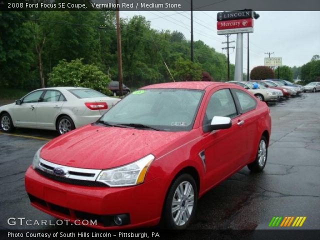 2008 Ford Focus SE Coupe in Vermillion Red