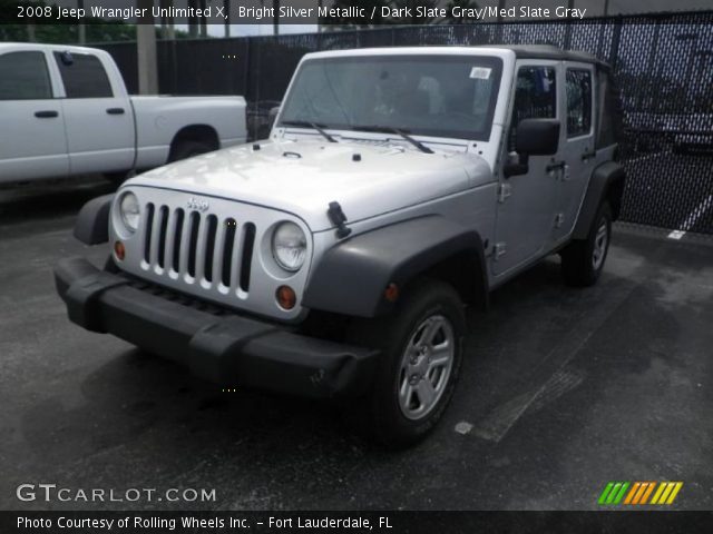 2008 Jeep Wrangler Unlimited X in Bright Silver Metallic