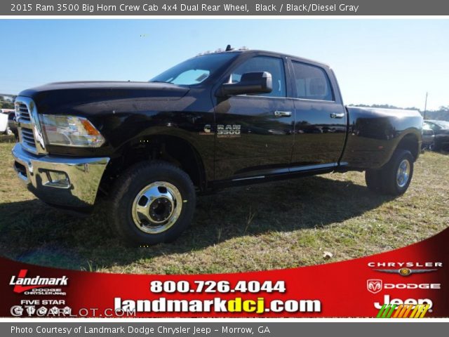 2015 Ram 3500 Big Horn Crew Cab 4x4 Dual Rear Wheel in Black