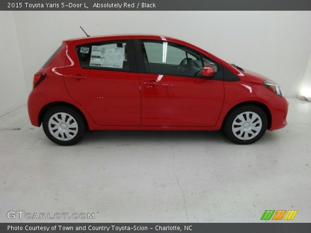 2015 Toyota Yaris 5-Door L in Absolutely Red