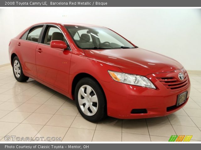 2008 Toyota Camry LE in Barcelona Red Metallic