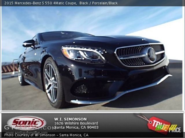 2015 Mercedes-Benz S 550 4Matic Coupe in Black