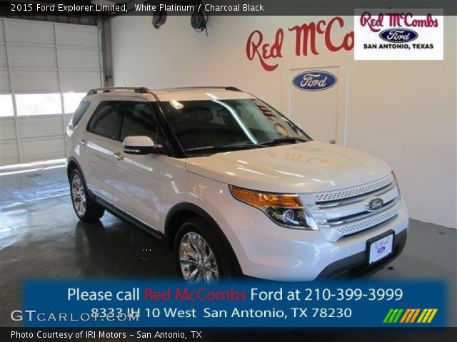 2015 Ford Explorer Limited in White Platinum