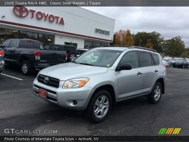 2008 Toyota RAV4 4WD in Classic Silver Metallic