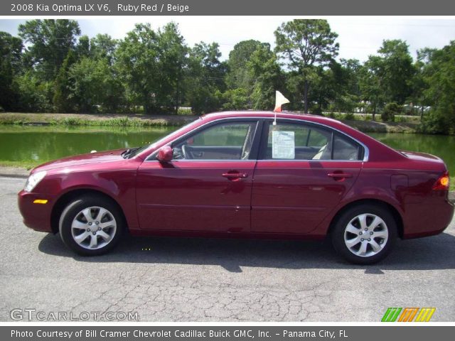2008 Kia Optima LX V6 in Ruby Red