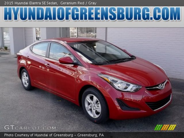 2015 Hyundai Elantra SE Sedan in Geranium Red