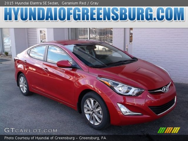 2015 Hyundai Elantra SE Sedan in Geranium Red