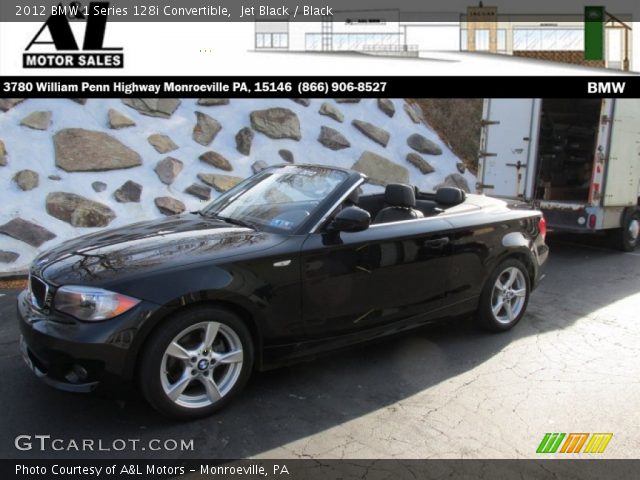 2012 BMW 1 Series 128i Convertible in Jet Black