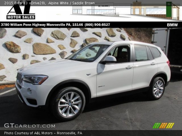 2015 BMW X3 xDrive28i in Alpine White