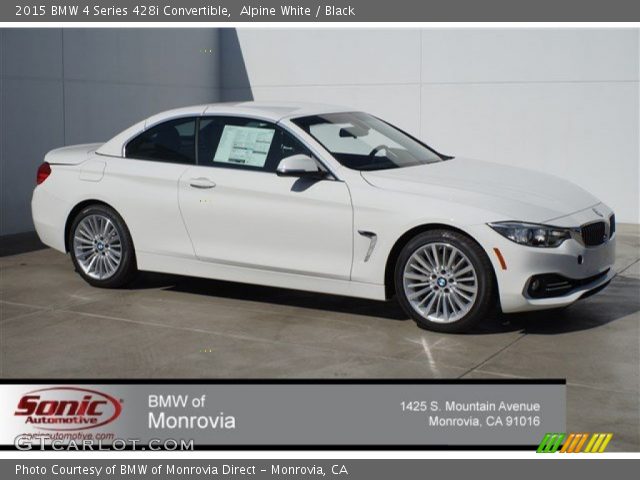 2015 BMW 4 Series 428i Convertible in Alpine White