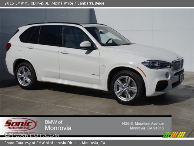 2015 BMW X5 xDrive50i in Alpine White