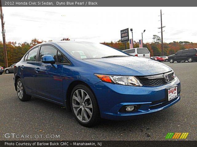 2012 Honda Civic Si Sedan in Dyno Blue Pearl