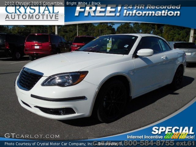 2012 Chrysler 200 S Convertible in Bright White