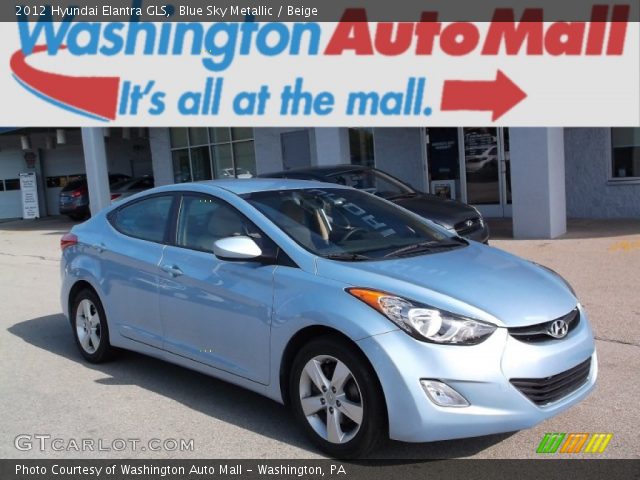 2012 Hyundai Elantra GLS in Blue Sky Metallic