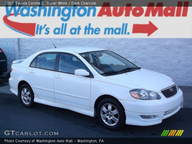 2007 Toyota Corolla S in Super White