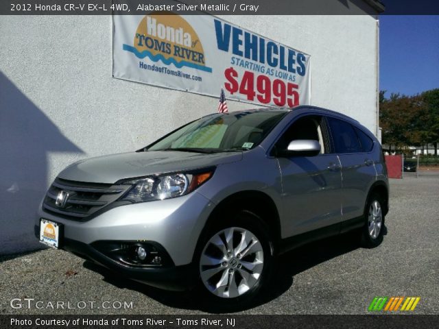2012 Honda CR-V EX-L 4WD in Alabaster Silver Metallic