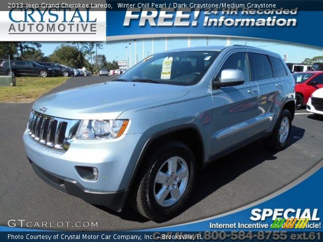 2013 Jeep Grand Cherokee Laredo in Winter Chill Pearl