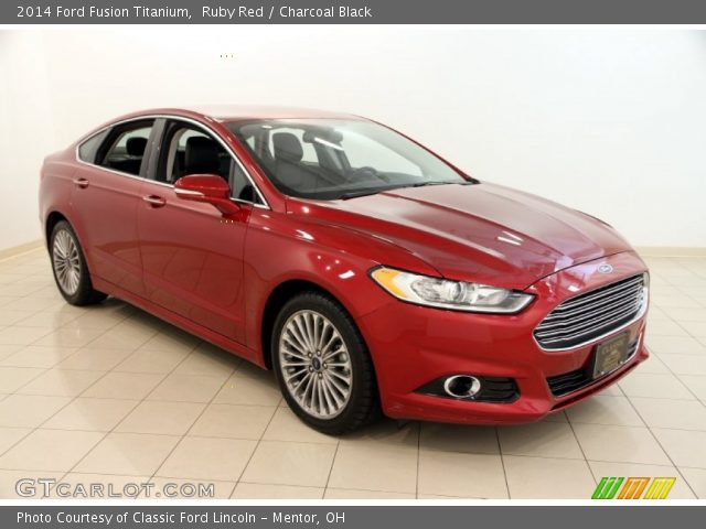 2014 Ford Fusion Titanium in Ruby Red