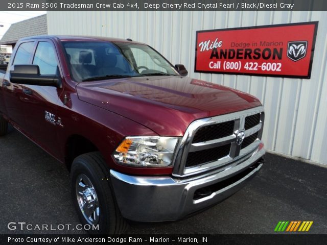 2015 Ram 3500 Tradesman Crew Cab 4x4 in Deep Cherry Red Crystal Pearl