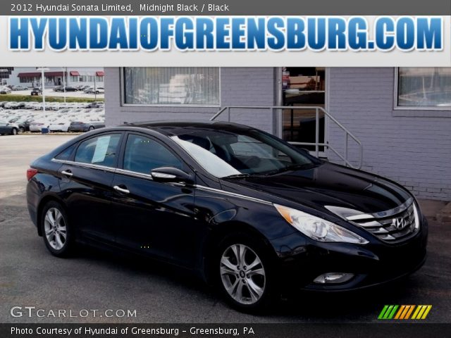 2012 Hyundai Sonata Limited in Midnight Black