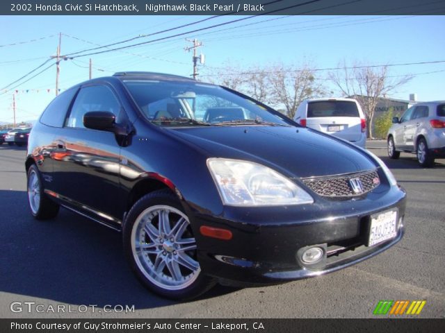 2002 Honda Civic Si Hatchback in Nighthawk Black Pearl