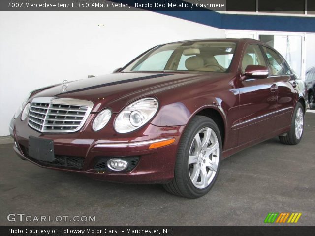 2007 Mercedes-Benz E 350 4Matic Sedan in Barolo Red Metallic