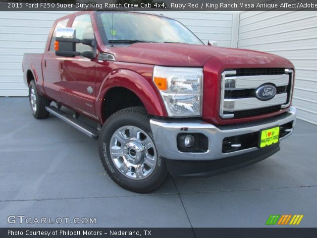 2015 Ford F250 Super Duty King Ranch Crew Cab 4x4 in Ruby Red