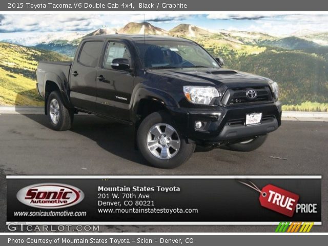 2015 Toyota Tacoma V6 Double Cab 4x4 in Black