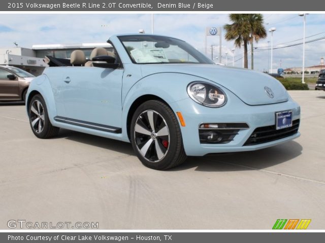 2015 Volkswagen Beetle R Line 2.0T Convertible in Denim Blue