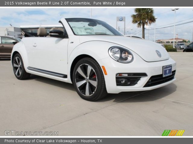 2015 Volkswagen Beetle R Line 2.0T Convertible in Pure White