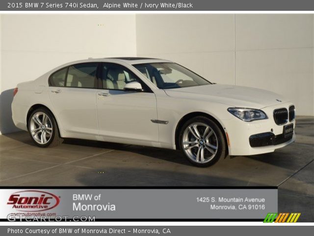 2015 BMW 7 Series 740i Sedan in Alpine White